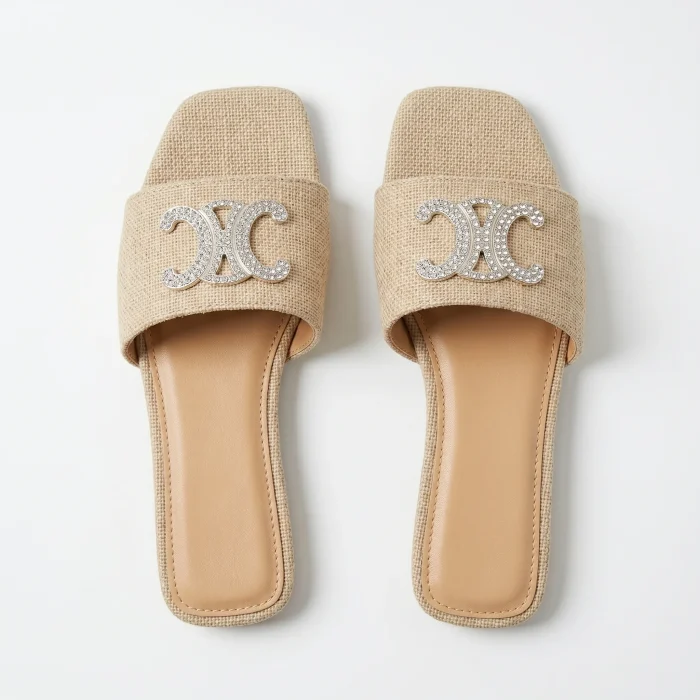 Sandalia Raffia Suede Delfina - Image 2